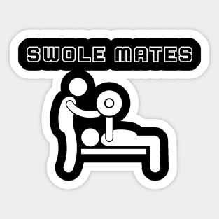 Swole mates Sticker